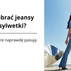 Modelka w dzwonach, prezentująca różne rodzaje jeansów damskich. Jak dobrać idealne fasony?