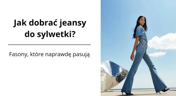 Modelka w dzwonach, prezentująca różne rodzaje jeansów damskich. Jak dobrać idealne fasony?