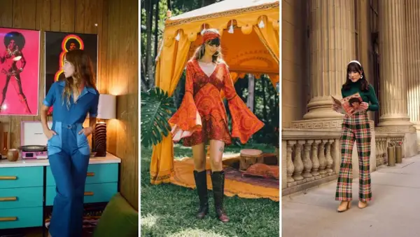 Inspiracja na imprezę w stylu lat 70: dzwony, kombinezon i sukienka w stylu boho. Jak się ubrać, by poczuć ducha epoki!